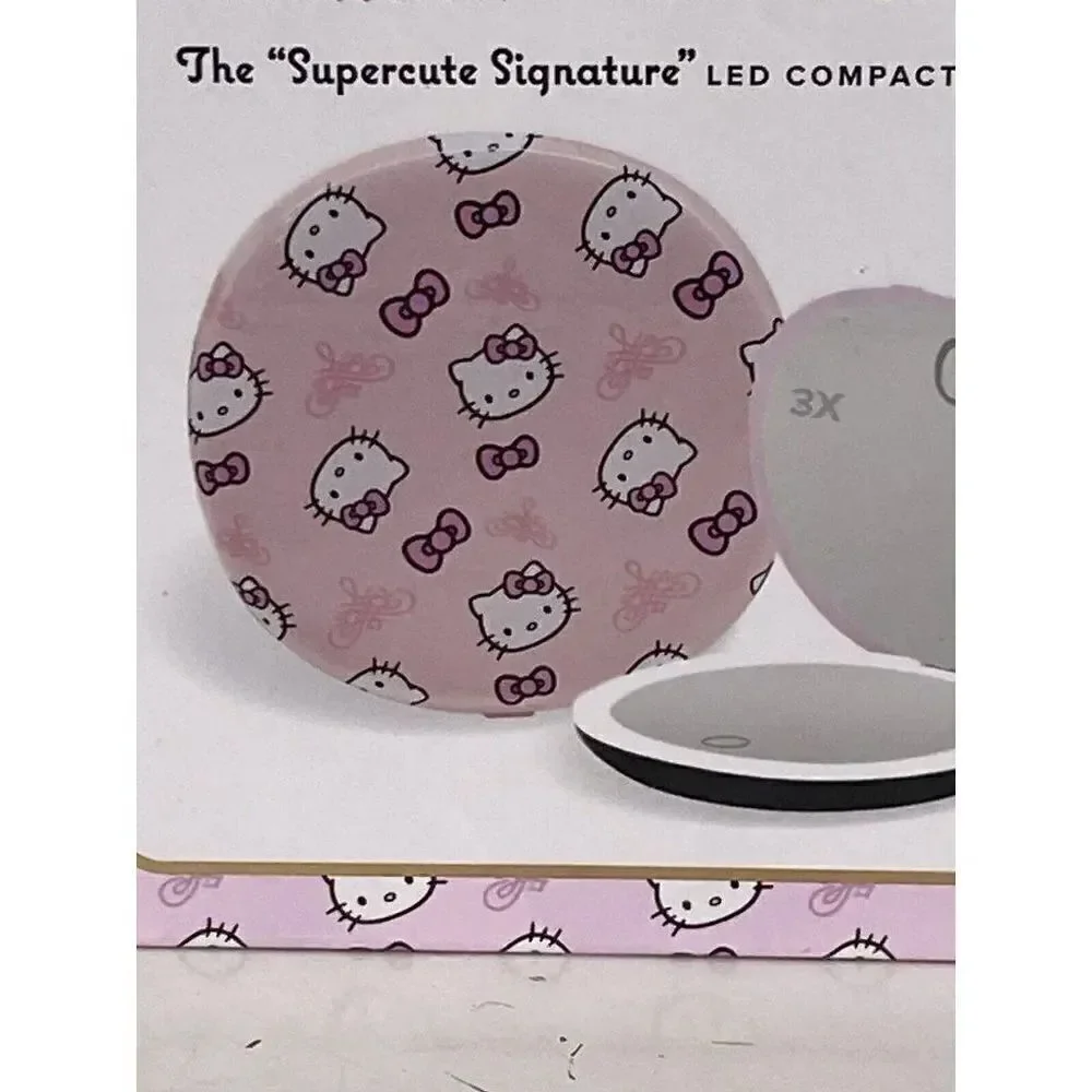 Impressions Hello‎ Kitty Supercute Signature Compact 3X LED Compact Mirror NEW